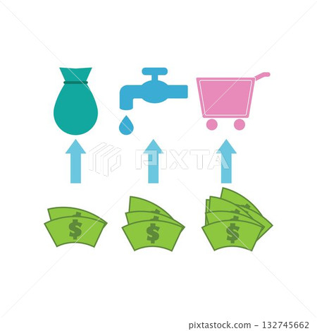 Budget Plan Vector, Icon Or Logo Sign Symbol design 132745662