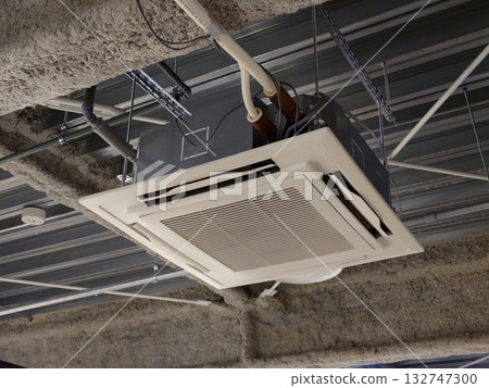 Commercial air conditioner in operation Commercial air conditioner in operation 132747300