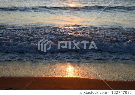 Sunset and beach Sunset and beach 132747953