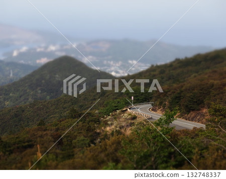 立體模型風格的山路 立體模型風格的山路 132748337