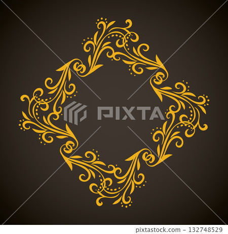 Vignette. Vector drawing 132748529
