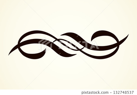 Vignette. Vector drawing 132748537