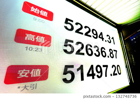 Japan's Tokyo Cityscape fell sharply, closing at 51,497.20 yen, down 914.14 yen, the lowest price of the day = 4th 132748736