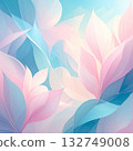 Light pink and light blue botanical background 132749008