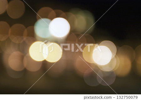 Abstract night christmas bokeh lights background 132750079
