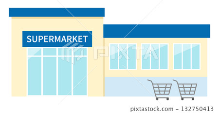 Supermarket illustration 132750413