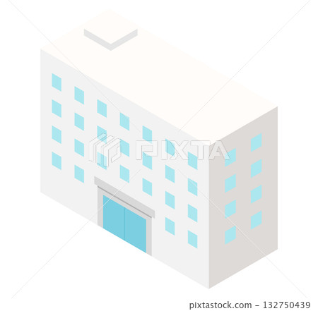 辦公樓的例證 辦公樓的例證 132750439