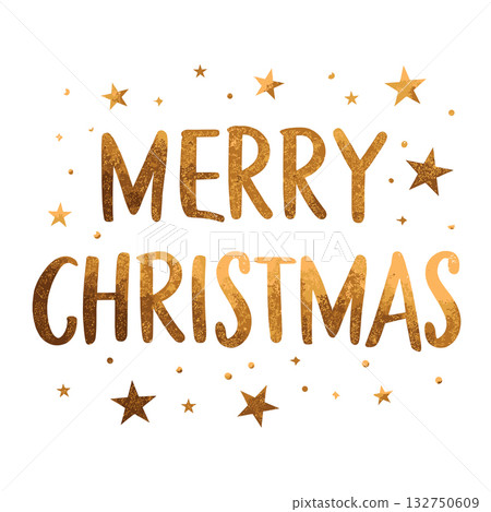 merry christmas festive text isolated vector illustration 132750609