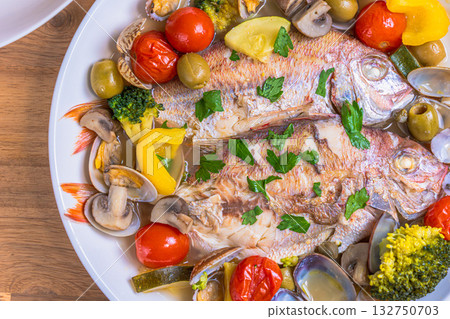 Akuapattsua of sea bream Akuapattsua of sea bream 132750703