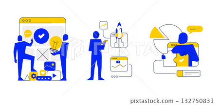 Flat Modern design Illustration of Startup 132750831