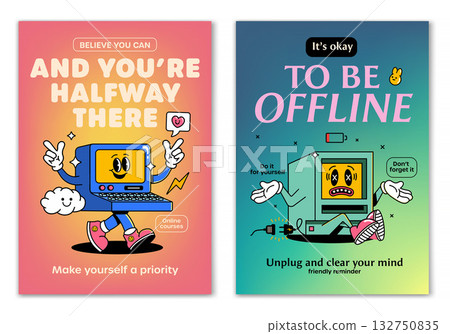 Groovy poster design 2 132750835