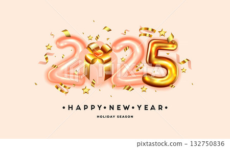 Happy New Year 2025 Elegant Background 2 Happy New Year 2025 Elegant Background 2 132750836