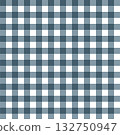 Beautiful Vichy check pattern in blue and white watercolor tones. 132750947