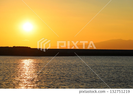 Sunset viewed from Nagasu Port 132751219