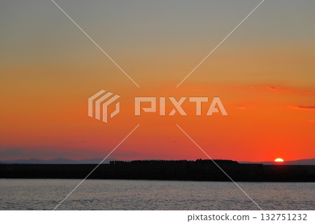 Sunset viewed from Nagasu Port 132751232