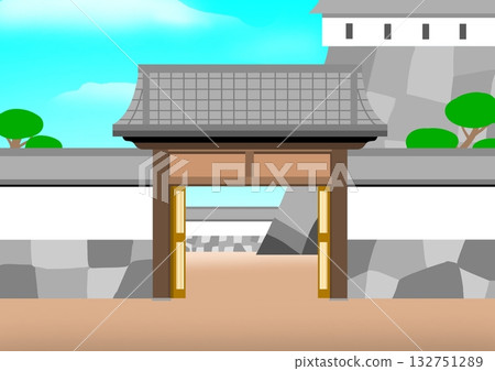 Castle gate 132751289