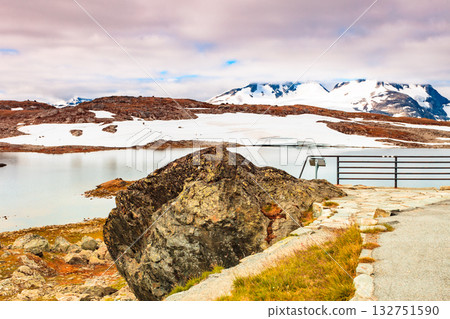 Mountains landscape. Norwegian route Sognefjellet Mountains landscape. Norwegian route Sognefjellet 132751590