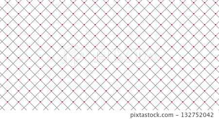 Heart and diagonal checkered background illustration 132752042
