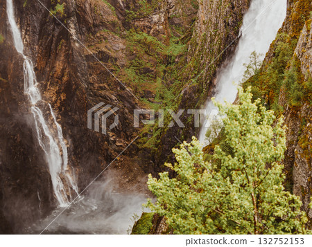 Voringsfossen waterfall, Mabodalen canyon Norway 132752153