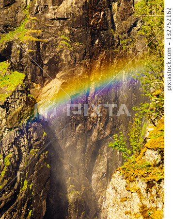 Rainbow in rocky mountains 132752162