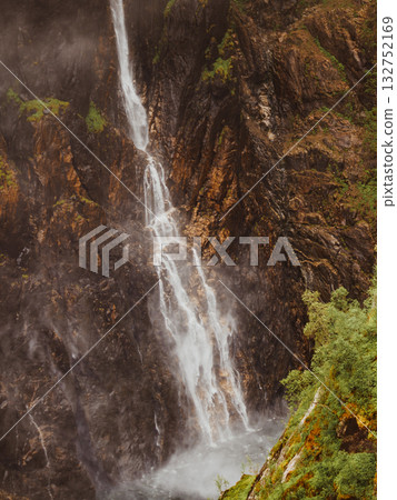 Voringsfossen waterfall, Mabodalen canyon Norway Voringsfossen waterfall, Mabodalen canyon Norway 132752169
