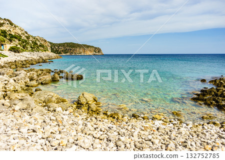 Greek sea coastline on Peloponnese Greek sea coastline on Peloponnese 132752785