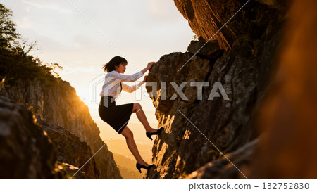 辦公室女郎爬懸崖 132752830