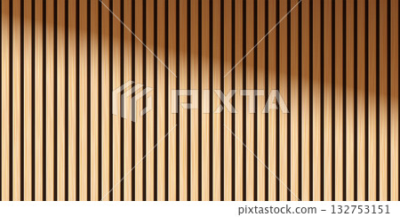 Wooden panel wall background with shadow effect. Vertical natural wood backdrop. Bamboo wall. Parquet board surface. Realistic vector illustration Wooden panel wall background with shadow effect. Vertical natural wood backdrop. Bamboo wall. Parquet board surface. Realistic vector illustration 132753151