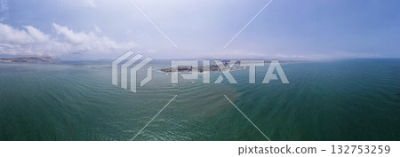 Aerial view of the District of La Punta, located in Callao. Aerial view of the District of La Punta, located in Callao. 132753259