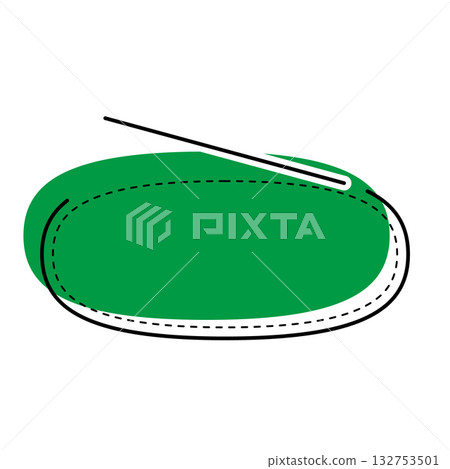 Simple speech bubble illustration, horizontal, oval Simple speech bubble illustration, horizontal, oval 132753501