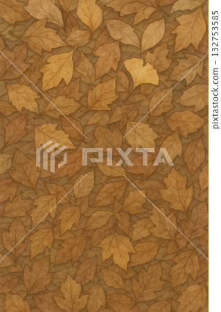 銀杏系列：散落的銀杏葉構成的天然圖案 132753585