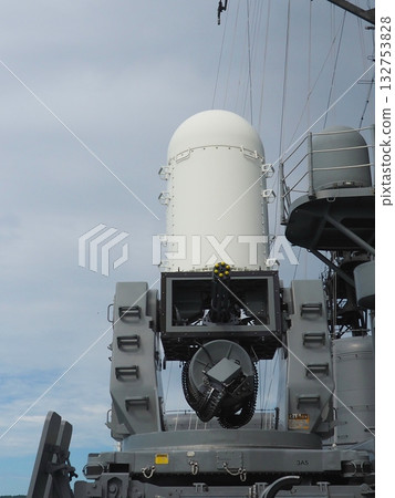 CIWS machine gun on a destroyer CIWS machine gun on a destroyer 132753828