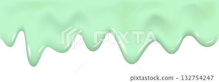 Dripping matcha tea or mint pistachio ice cream. Dripping matcha tea or mint pistachio ice cream. 132754247