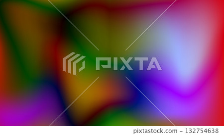 Saturated Abstract Gradient Background with Swirling Bright Colors 132754638