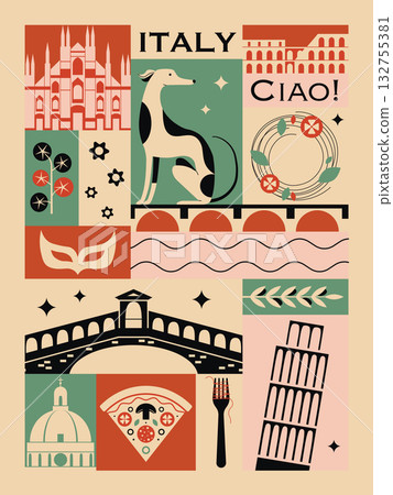 Travel Italy Vintage Poster Vintage Art 132755381