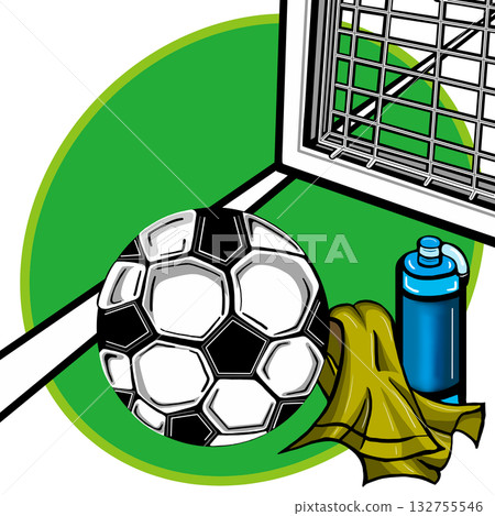 Scenery of soccer clubs, etc. 132755546