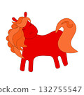 Red horse  132755547