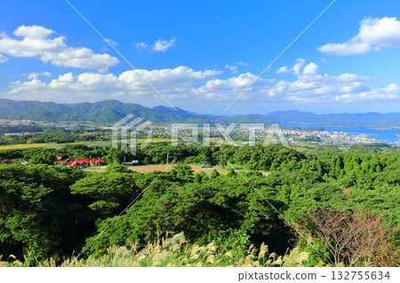 [Nagasaki Prefecture] Goto City as seen from Mt. Onidake (Fukue Island in the Goto Islands) 132755634
