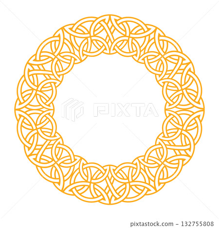 Ornate celtic and nordic knot frame for decoration and design Ornate celtic and nordic knot frame for decoration and design 132755808