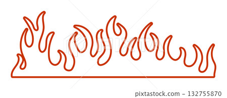 Abstract fire line art illustration Abstract fire line art illustration 132755870