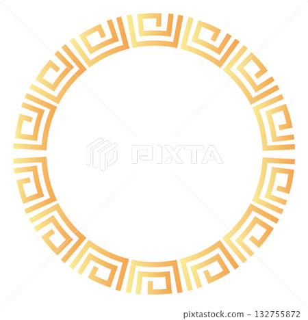 Intricate geometric circle frame design for creative projects 132755872