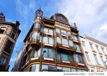 Facade of the Old England department store, now the Musical Instruments Museum MIM, Brussels, Belgium 132755884