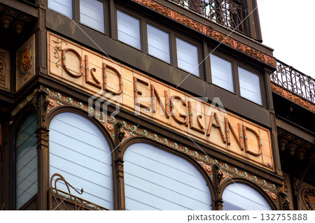 Facade of the Old England department store, now the Musical Instruments Museum MIM, Brussels, Belgium Facade of the Old England department store, now the Musical Instruments Museum MIM, Brussels, Belgium 132755888