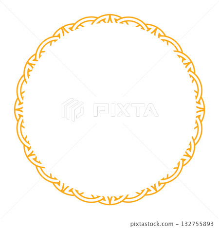 Celtic and viking inspired circular frame for nordic design Celtic and viking inspired circular frame for nordic design 132755893