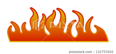 Vibrant flame set for design and decoration concepts Vibrant flame set for design and decoration concepts 132755920