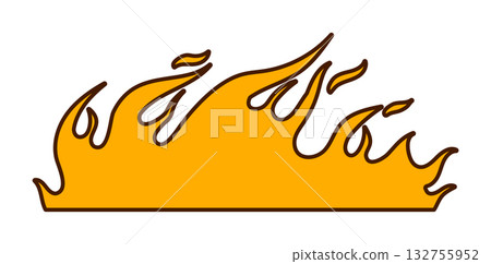 Flames illustration for design and decoration projects 132755952