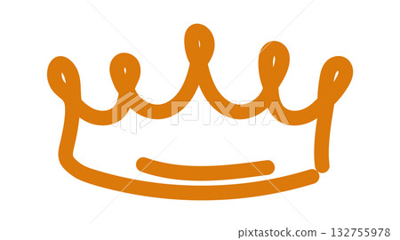 Hand drawn crown sketch for art and design projects Hand drawn crown sketch for art and design projects 132755978