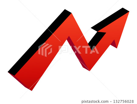 Dynamic growth arrow concept for success and progress Dynamic growth arrow concept for success and progress 132756028
