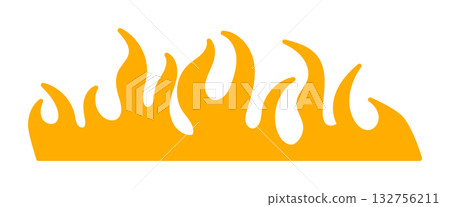 Vibrant orange flames for creative design projects Vibrant orange flames for creative design projects 132756211
