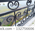 Patterned fence, black fencing 132756606